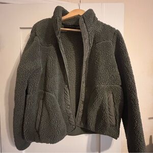 Free Country Olive Green Sherpa Jacket
